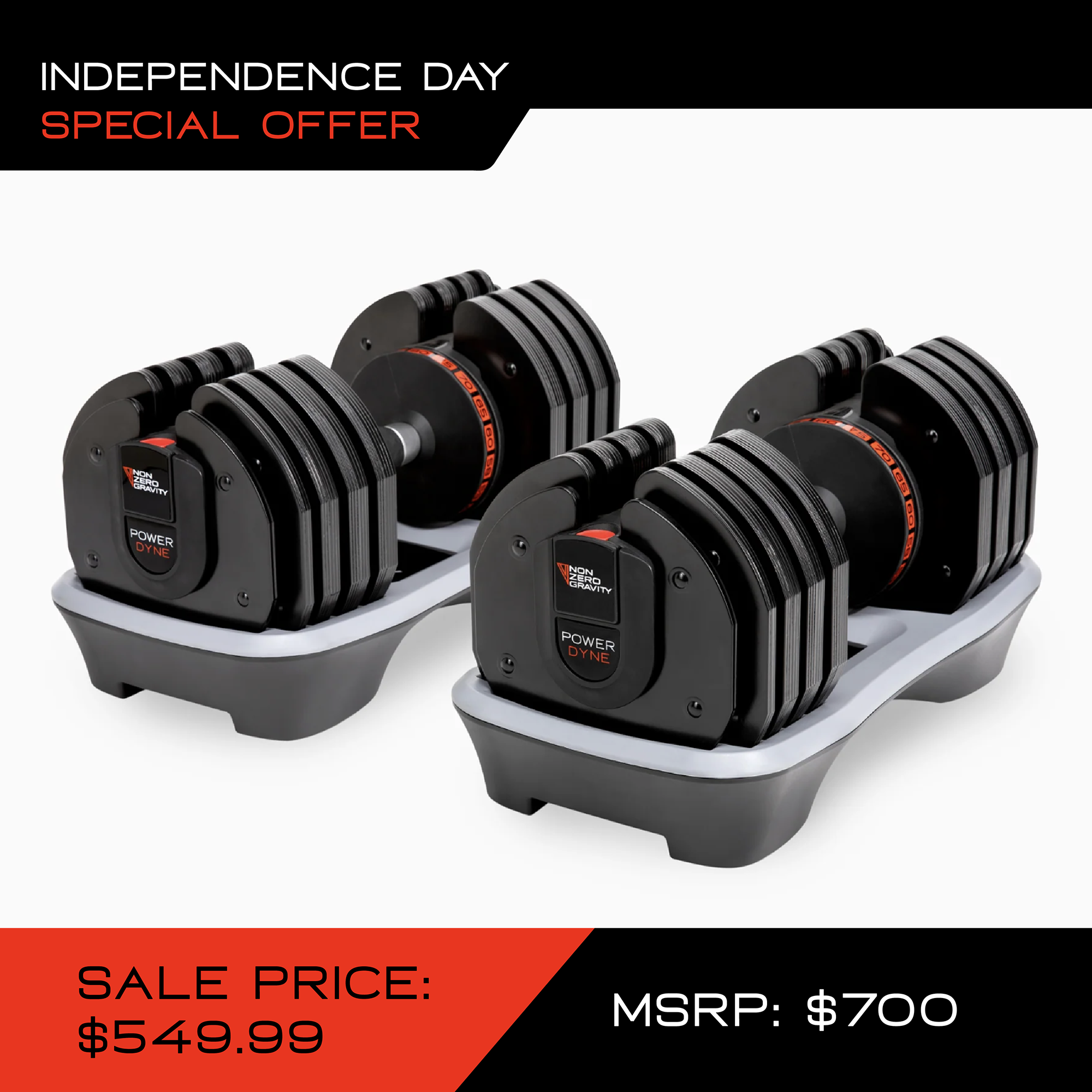 PowerDyne Adjustable Dumbbell Set – nonzerogravity.com