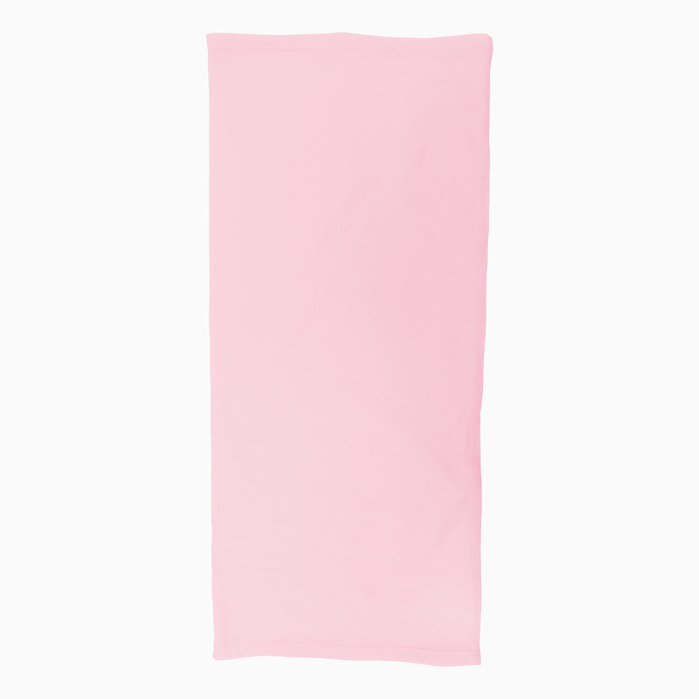 a pink spandex neck gaiter to mask and protect your face