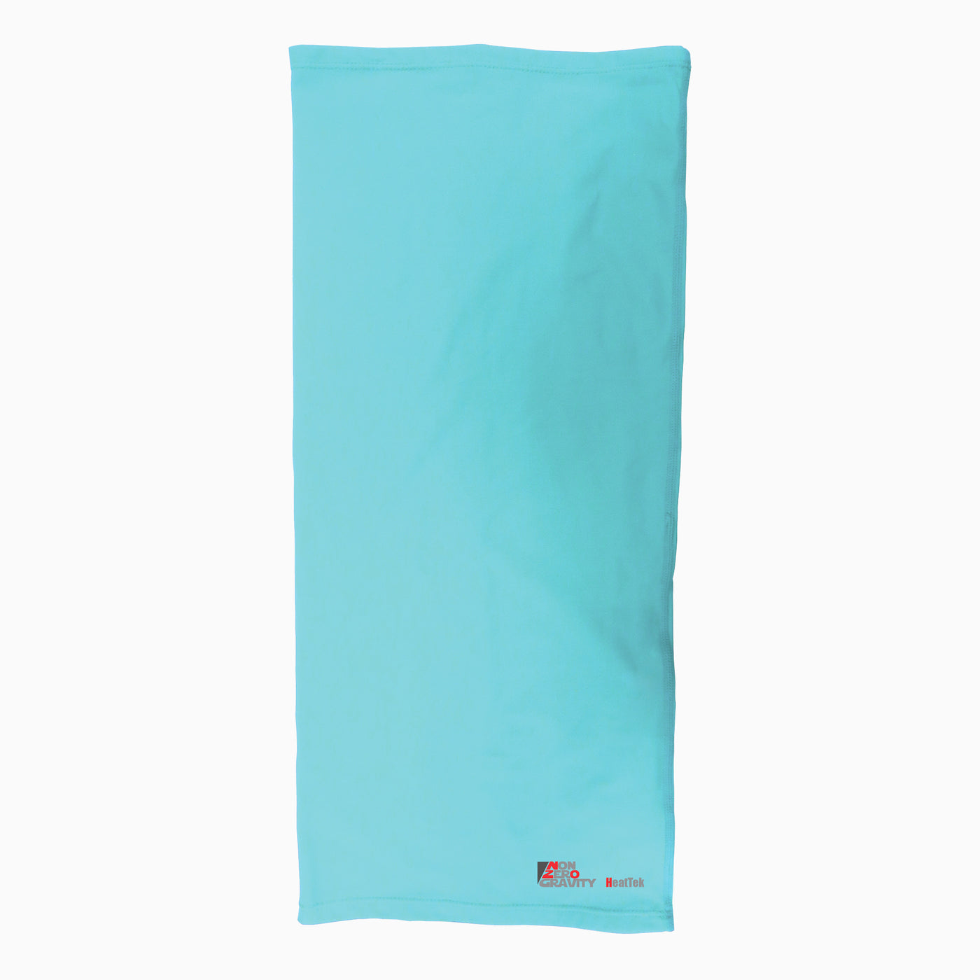 a blue spandex neck gaiter to mask and protect your face