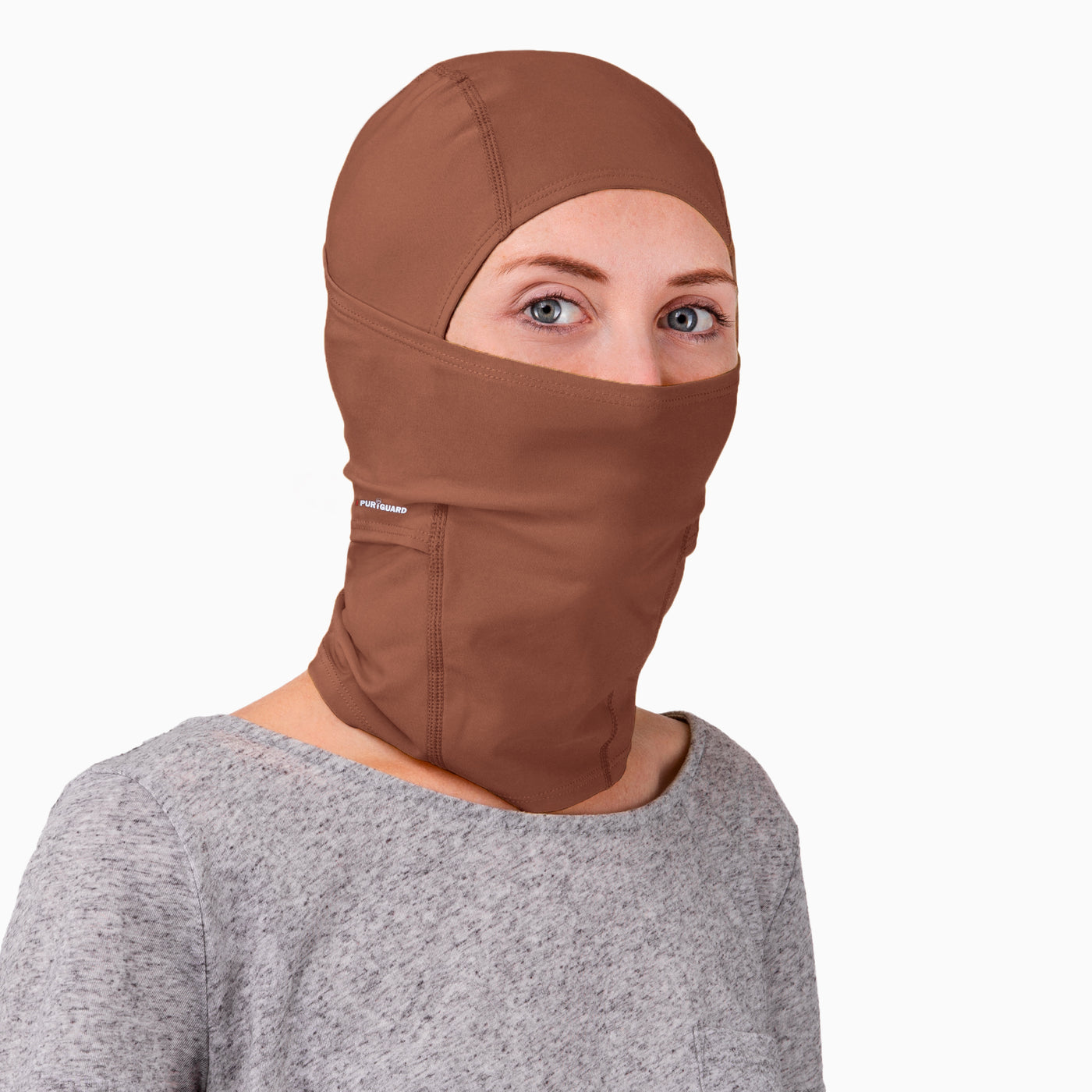 NonZero Gravity PURiGUARD 4-Way Stretch Antibacterial Balaclava with UPF 50+ in Bronze 