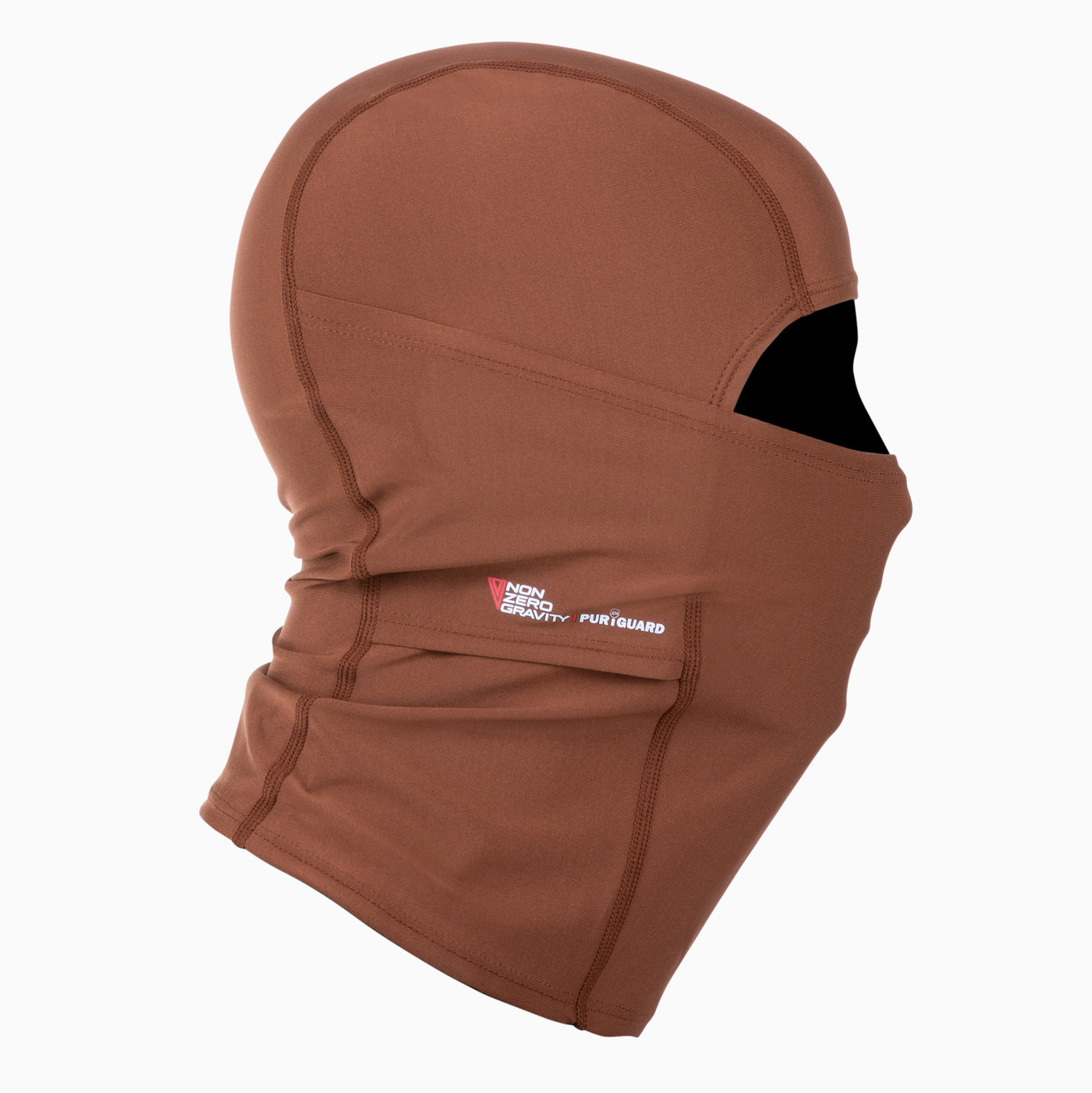 NonZero Gravity PURiGUARD 4-Way Stretch Antibacterial Balaclava with UPF 50+ in Bronze 