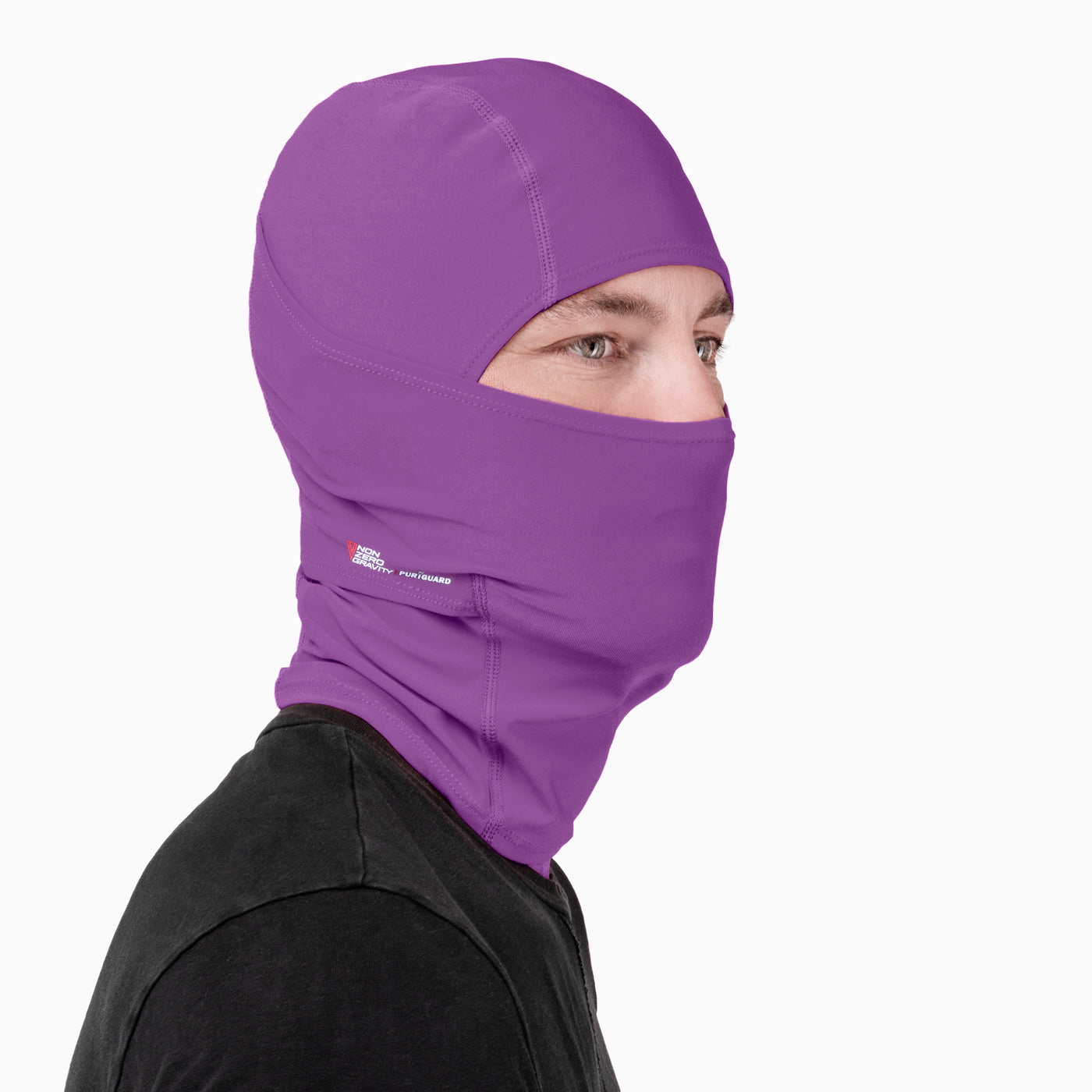 NonZero Gravity PURiGUARD 4-Way Stretch Antibacterial Balaclava with UPF 50+ in Mulberry