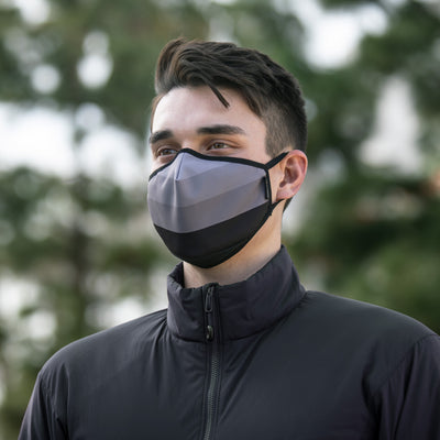 NonZero Gravity Sustainable, Antibacterial SeaTex Eco Performance Mask Stripe - Made with Polygiene® treated SeaWool. 