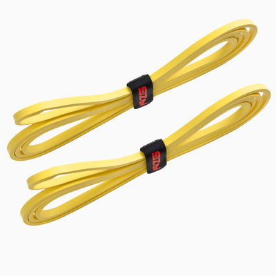 NonZero Gravity 100% Natural Rubber Power Resistance Bands Light-Intensity Yellow 10 LBS (Set of 2)
