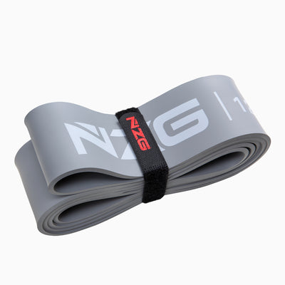 NonZero Gravity 100% Natural Rubber Power Resistance Band High-Intensity Silver 120 LBS (Single)