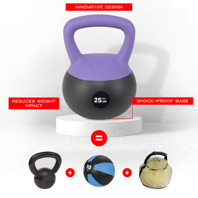 25lb Iron Sand Soft Kettlebell