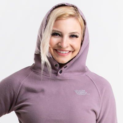 NZG NonZero Gravity Antimicrobial Odor & Sweat Proof UV 50+  ZinTex Cropped Workout Hoodie for women  