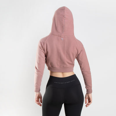 NZG NonZero Gravity Antimicrobial Odor & Sweat Proof UV 50+  ZinTex Cropped Workout Hoodie for women  