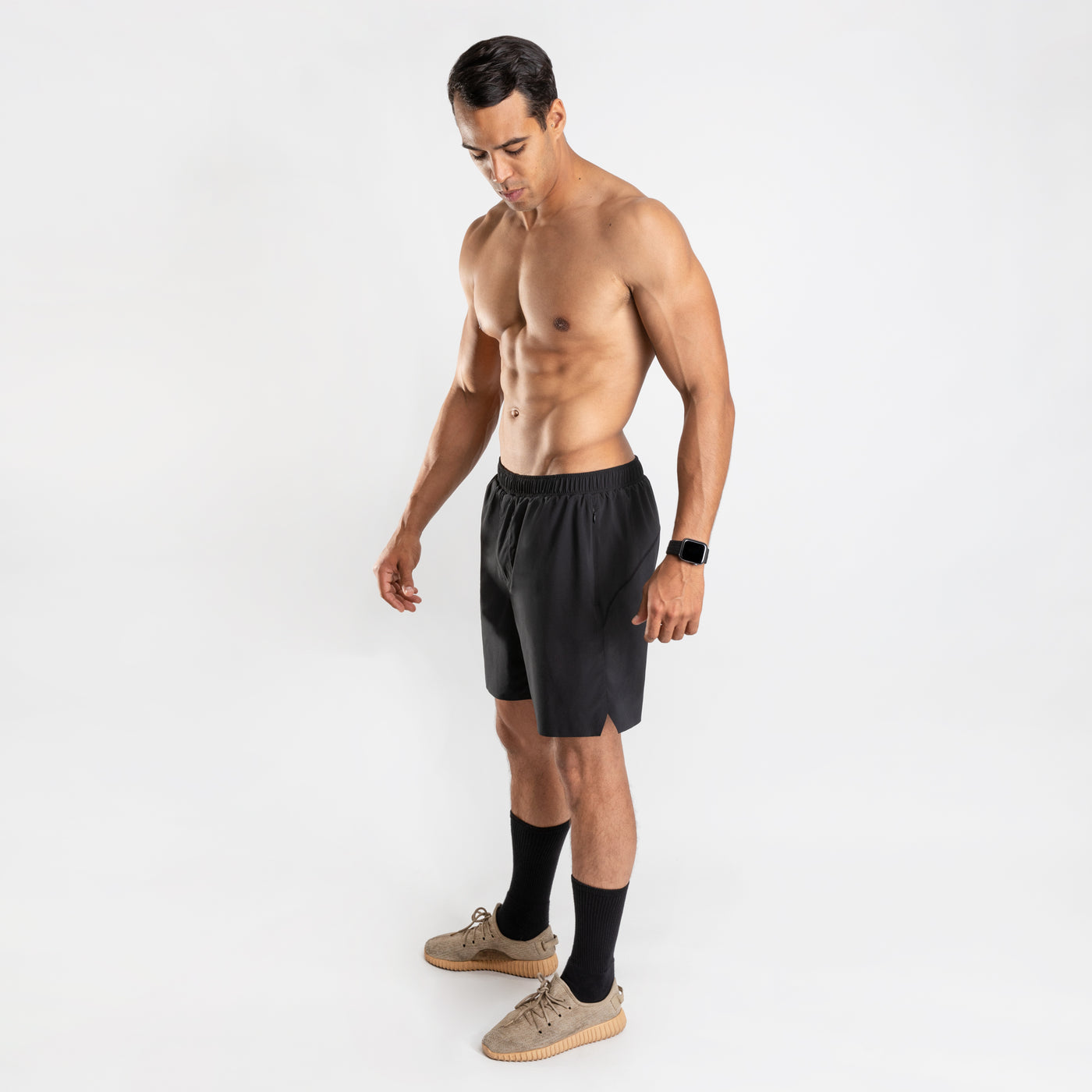 NonZero Gravity Men’s ZinTex Eco Running Shorts made with Recycled Polyester & Spandex in Coal 