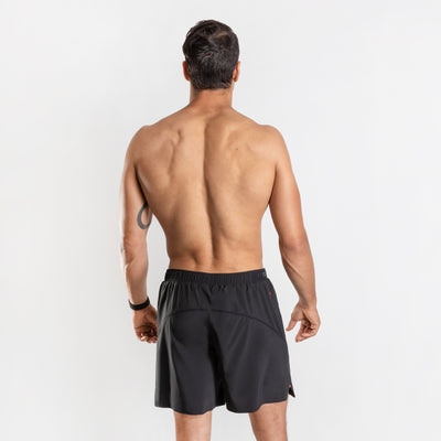 NonZero Gravity Men’s ZinTex Eco Running Shorts made with Recycled Polyester & Spandex in Coal 
