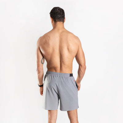 NonZero Gravity Men’s ZinTex Eco Running Shorts made with Recycled Polyester & Spandex in Concrete