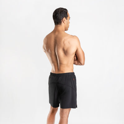 NonZero Gravity Men’s ZinTex Eco Running Shorts with Lining made with Recycled Polyester & Spandex in Coal 