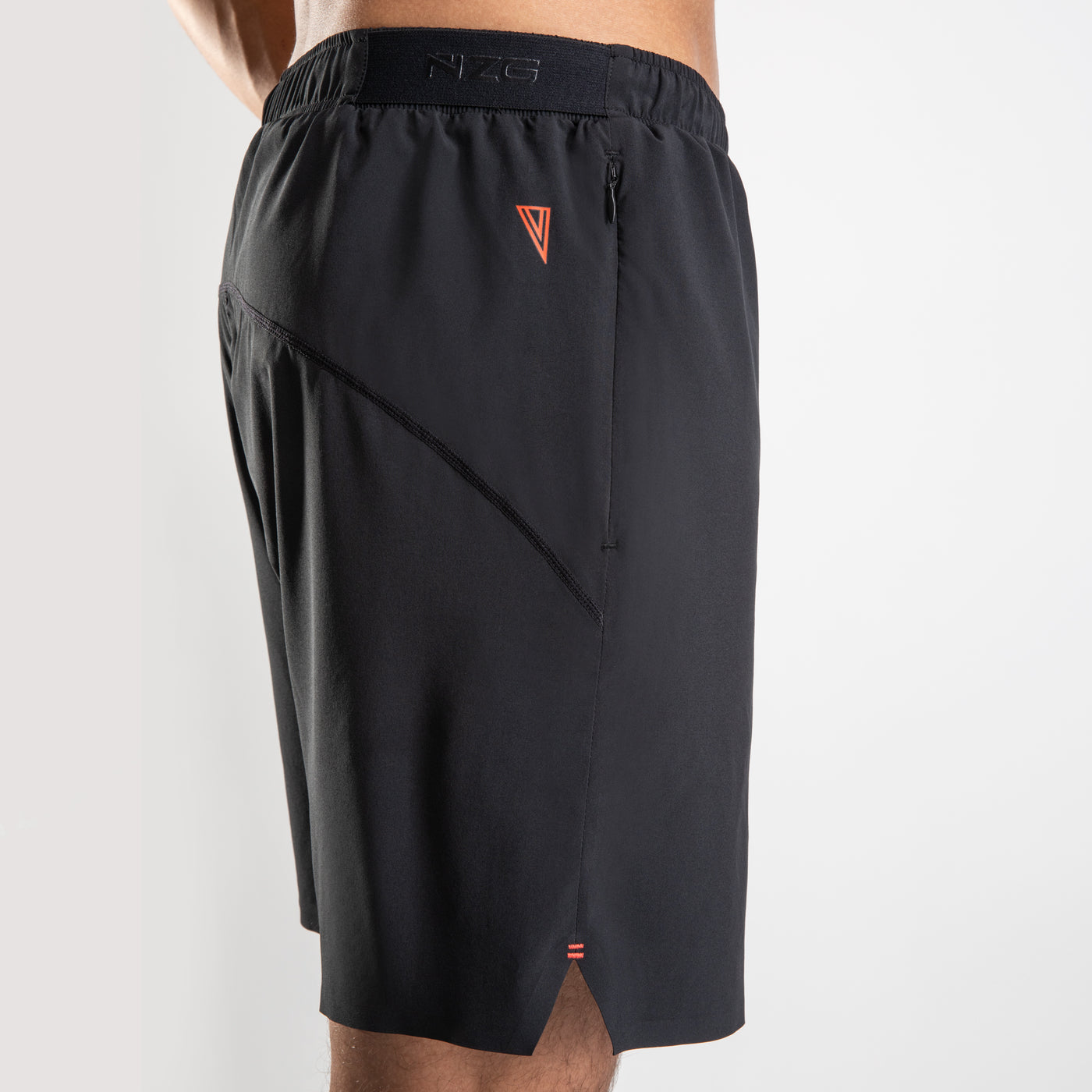 NonZero Gravity Men’s ZinTex Eco Running Shorts with Lining made with Recycled Polyester & Spandex in Coal 
