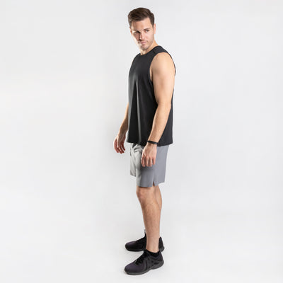 NonZero Gravity Men’s ZinTex Training Tank made with Super Stretch Polyester & Spandex in Coal 